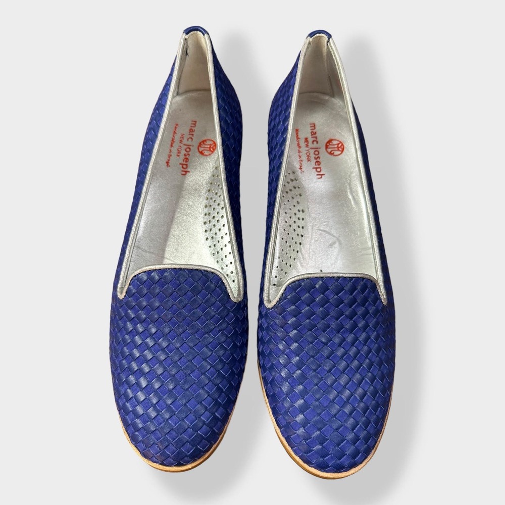 Marc Joseph New York Leather Columbus Flats‎ in Blue size 7.5
